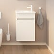 BURGBAD - Meuble WC lave-mains Joline Blanc mat - vignette