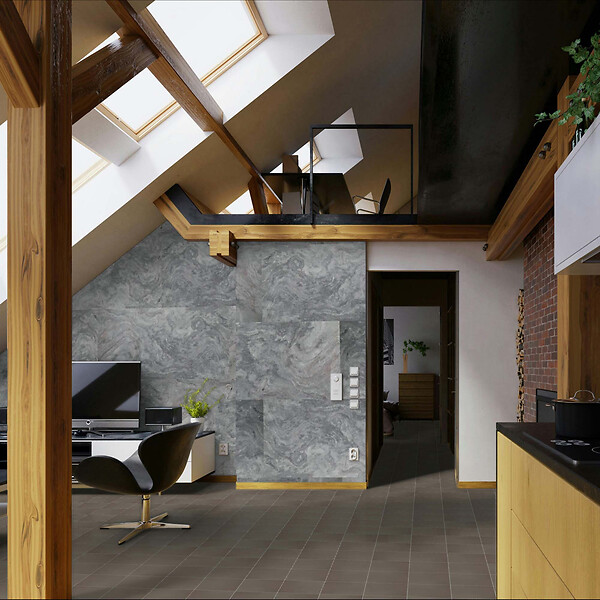 RO'MA NATURE - Feuille de Pierre naturelle Gobi 122x61 (à l'unité - 0,7442 m²) - large