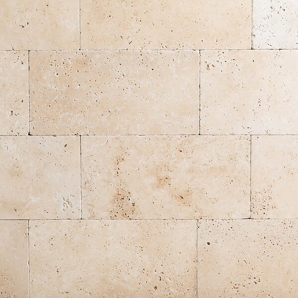 RO'MA NATURE - Pierre de parement Travertin Beige Clair 40,6x20,3x1,2 cm (lot de 1,07 m² soit 13 (dalles) - large