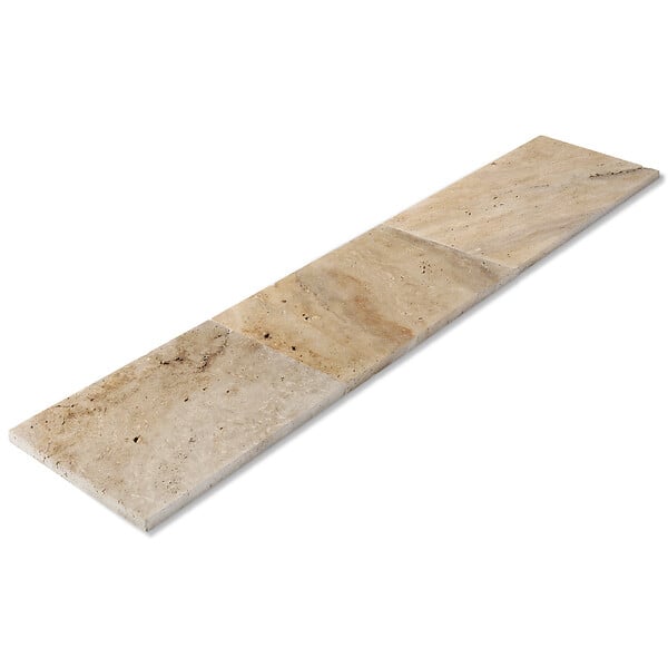 RO'MA NATURE - Couvertine Travertin Beige Nuancé 61x40x3 cm (à l'unité) - large