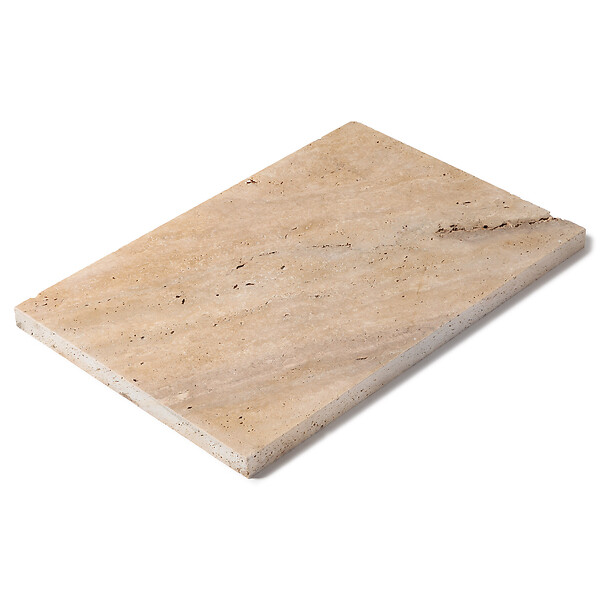 RO'MA NATURE - Couvertine Travertin Beige Nuancé 61x40x3 cm (à l'unité) - large