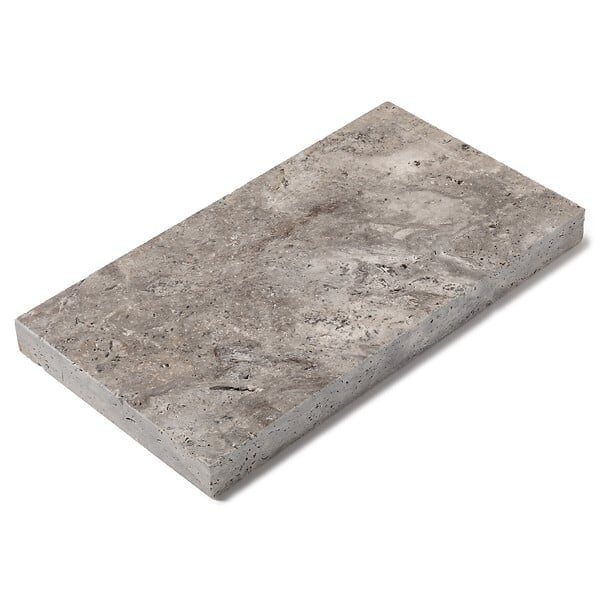 RO'MA NATURE - Couvertine Travertin Gris Silver 61x33x5 cm (à l'unité) - large