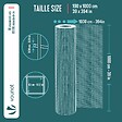 VOUNOT - Grillage a maille soude en acier gaine PVC 13mm fil 0.8mm 1x10m vert - vignette