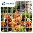 VOUNOT - Grillage a maille soude en acier galvanise 13mm fil 0.7mm 1x25m metal - vignette