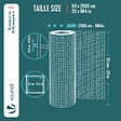 VOUNOT - Grillage a maille soude en acier galvanise 13mm fil 0.7mm 1x25m metal - vignette