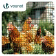 VOUNOT - Grillage a maille soude en acier gaine PVC 25mm fil 1mm 1x10m vert - vignette