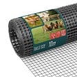 VOUNOT - Grillage a maille soude en acier gaine PVC 25mm fil 1mm 0.5x10m gris - vignette