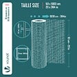 VOUNOT - Grillage a maille soude en acier gaine PVC 25mm fil 1mm 0.5x10m gris - vignette