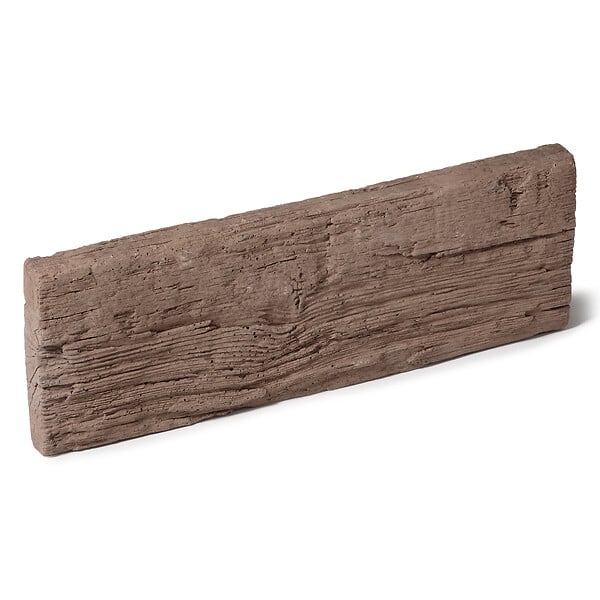 RO'MA NATURE - Bordure de jardin Béton effet Bois Marron 67x22x4,5 cm (à l'unité) - large