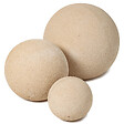 RO'MA NATURE - Boule décorative en pierre bouchardée D.30 cm - vignette