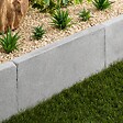 RO'MA NATURE - Bordure de jardin Pierre de l'Atlas Gris 61x33x5 cm (à l'unité) - vignette