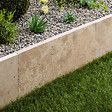 RO'MA NATURE - Bordure de jardin Travertin Beige Nuancé 61x33x3 cm (à l'unité) - vignette