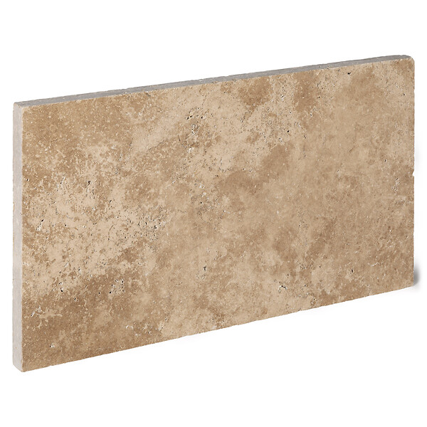 RO'MA NATURE - Bordure de jardin Travertin Beige Nuancé 61x33x3 cm (à l'unité) - large