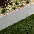RO'MA NATURE - Bordure de jardin Pierre de l'Atlas Gris 100x35x3 cm (à l'unité) - vignette
