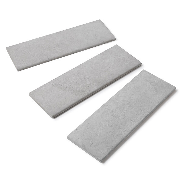 RO'MA NATURE - Bordure de jardin Pierre de l'Atlas Gris 100x35x3 cm (à l'unité) - large