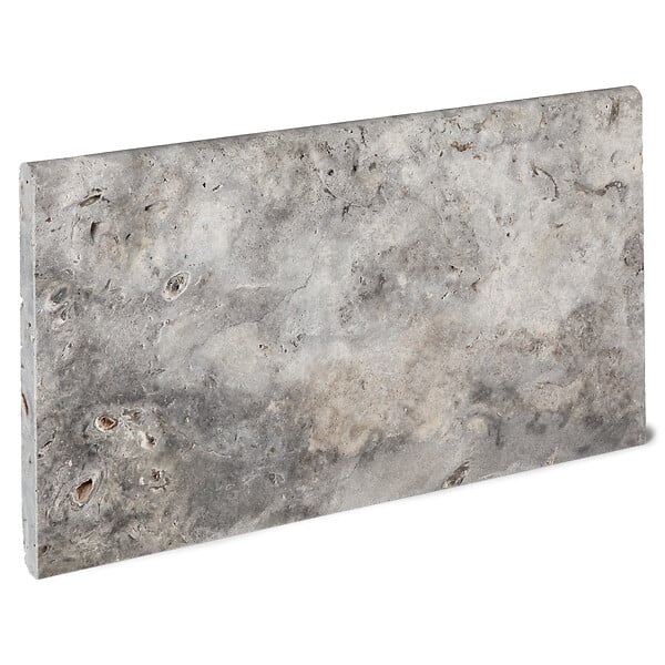 RO'MA NATURE - Bordure de jardin Travertin Gris Silver 61x33x3 cm (à l'unité) - large
