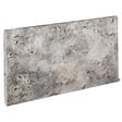 RO'MA NATURE - Bordure de jardin Travertin Gris Silver 61x33x3 cm (à l'unité) - vignette
