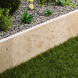RO'MA NATURE - Bordure de jardin Travertin Beige Clair 61x33x3 cm (à l'unité) - vignette