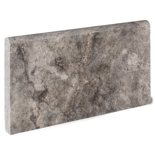 RO'MA NATURE - Bordure de jardin Travertin Gris Silver 61x33x5 cm (à l'unité) - large