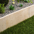 RO'MA NATURE - Bordure de jardin Travertin Beige Clair 61x33x3 cm (à l'unité) - vignette