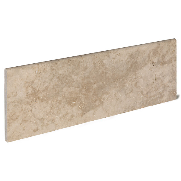 RO'MA NATURE - Bordure de jardin Travertin Beige Nuancé 100x33x3 cm (à l'unité) - large