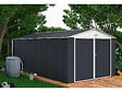 HABITAT ET JARDIN - Garage métal " Houston" - 15,36 m² avec gouttière et récupérateur d'eau - Anthracite - vignette