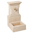 RO'MA NATURE - Fontaine classique en pierre bouchardée L.40xH.77xP.48 cm - vignette
