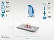 PURLINE - Cheminée éthanol de table en acier inoxydable - vignette