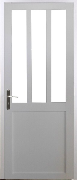 GD MENUISERIES - Bloc Porte Atelier BLANC H204 x L73 cm Côte Tableau P.Droit - large