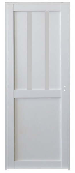 GD MENUISERIES - Bloc Porte Atelier 2 panneaux Blanc H204 x L73 cm Côte Tableau P.Gauche - large