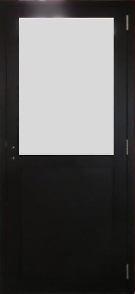 GD MENUISERIES - Bloc Porte Athena Noir H204 x L83 cm Côte Tableau P.Droit) - large