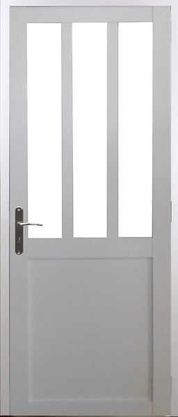 GD MENUISERIES - Bloc Porte Atelier BLANC H204 x L83 cm Côte Tableau P.Droit - large