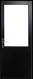 GD MENUISERIES - Bloc Porte Atelier Noir sans meneau H204 x L83 cm Côte Tableau P.Droit - vignette
