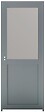 GD MENUISERIES - Bloc Porte Athena Gris Clair Vitrée H204 x L83 cm Côte Tableau P.Droit - vignette