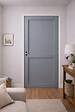GD MENUISERIES - Bloc Porte Athena Gris Clair 2 panneaux H204 x L83 cm Côte Tableau P.Gauche - vignette