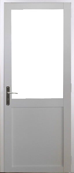 GD MENUISERIES - Bloc Porte Atelier BLANC sans meneau H204 x L83 cm Côte Tableau P.Droit - large