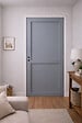 GD MENUISERIES - Bloc Porte Athena Gris Clair 2 panneaux H204 x L73 cm Côte Tableau P.Gauche - vignette