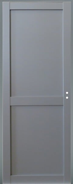GD MENUISERIES - Bloc Porte Athena Gris Clair 2 panneaux H204 x L73 cm Côte Tableau P.Gauche - large