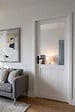 GD MENUISERIES - Bloc Porte Atelier BLANC sans meneau H204 x L73 cm Côte Tableau P.Droit,Poignee - vignette