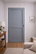 GD MENUISERIES - Bloc Porte Athena Gris Clair 2 panneaux H204 x L83 cm Côte Tableau P.Droit - vignette