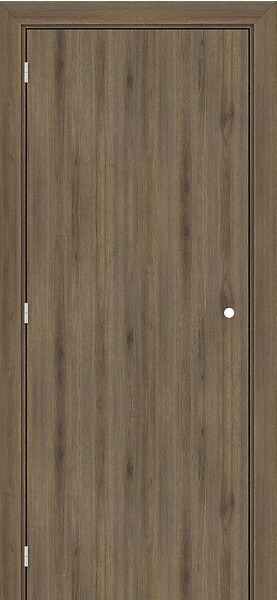 GD MENUISERIES - Bloc porte Décor Noyer Light Walnut H204 x L73 cm Côte Tableau P.Droit - large