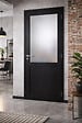 GD MENUISERIES - Bloc Porte Athena Noir H204 x L83 cm Côte Tableau P.Gauche,Poignee Pomerol - vignette