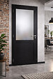 GD MENUISERIES - Bloc Porte Athena Noir H204 x L83 cm Côte Tableau P.Droit,Poignee Pomerol - vignette
