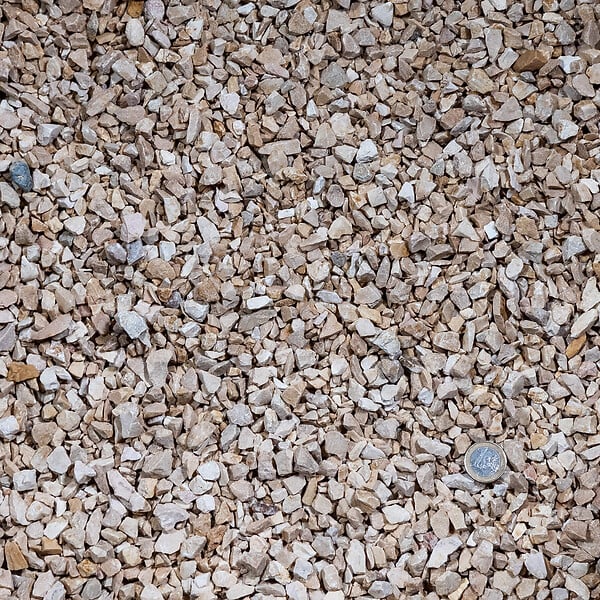 RO'MA NATURE - Gravier Calcaire Beige / Jaune 8-11 mm - Big Bag 1500 kg (30 m²) - large
