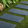 RO'MA NATURE - Pas japonais Rectangle Pierre Bleue du Vietnam 60x30x3 cm (à l'unité) - vignette