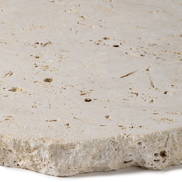 RO'MA NATURE - Pas japonais Irrégulier Travertin Beige Nuancé 55-60x3 cm (à l'unité) - large