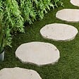 RO'MA NATURE - Pas japonais Irrégulier Travertin Beige Nuancé 55-60x3 cm (à l'unité) - vignette