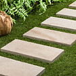 RO'MA NATURE - Pas japonais Rectangle Pierre de Bourgogne Beaunotte Beige 60x30x3,8 cm (à l'unité) - vignette