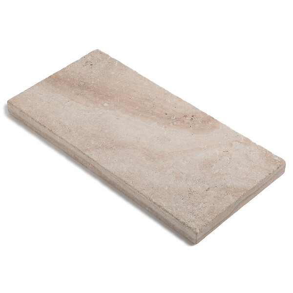 RO'MA NATURE - Pas japonais Rectangle Pierre de Bourgogne Beaunotte Beige 60x30x3,8 cm (à l'unité) - large