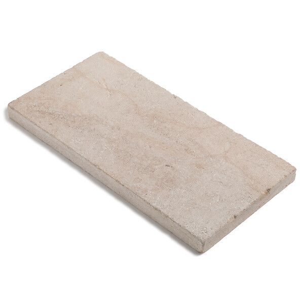 RO'MA NATURE - Pas japonais Rectangle Pierre de Bourgogne Beaunotte Beige 60x30x3,8 cm (à l'unité) - large